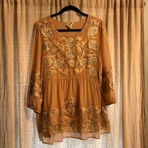 One September top from Anthropologie, size L